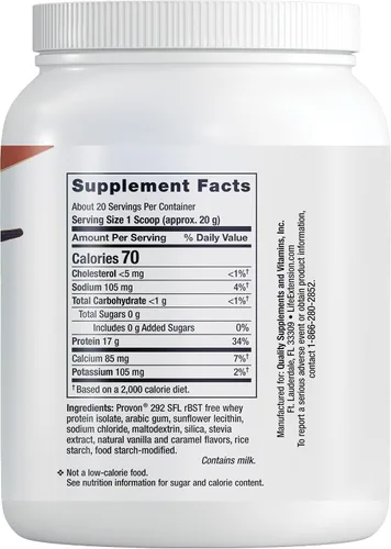 Miniatura 2 de Life Extension Wellness Code Aislado de proteína de suero – Proteína de vainilla en polvo para el crecimiento muscular y la salud inmunológica