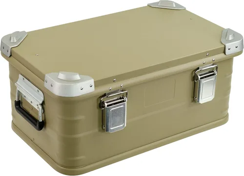 Miniatura 26 de Eylar Caja de almacenamiento de aluminio cruzada para Overland, baúl, estuche de carga de metal, caja de almacenamiento (combo de 4 piezas, negro)