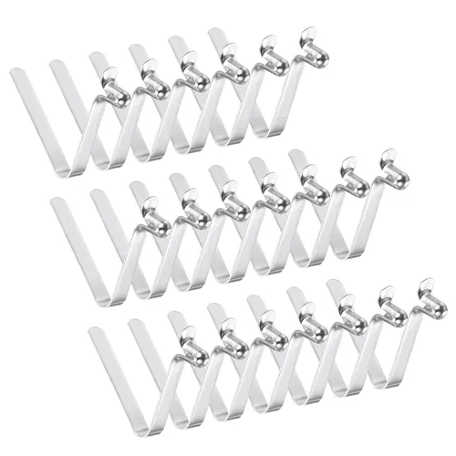 PATIKIL Pinzas de remo de kayak de 0.256 x 0.157 in, paquete de 20 clips de acero en forma de V de un solo pasador, clips de resorte, tubo de