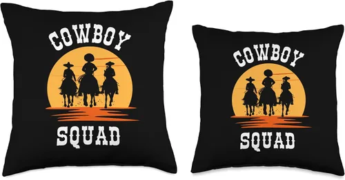 Miniatura 3 de Cowboy Squad Sunset Western Cowboy Throw Pillow