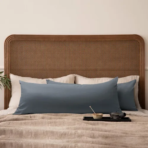 Miniatura 64 de Thmyo - Paquete de 2 fundas de almohada de algodón sólido decorativas cuadradas, fundas de almohada DIY, fundas de almohada en blanco