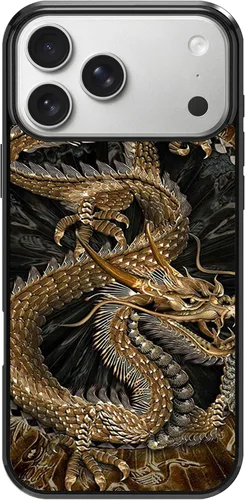 Miniatura 82 de Funda para iPhone Air - Funda de teléfono con patrón de dragón dorado chino - Funda de TPU con protección de absorción de impactos