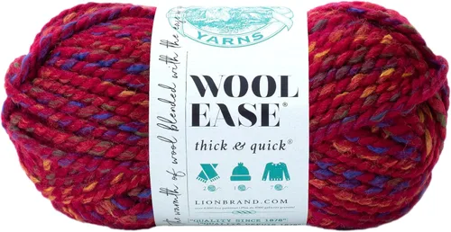 Miniatura 174 de Lion Brand Yarn - Ovillo de lana Wool-Ease Thick & Quick color fuerza aérea