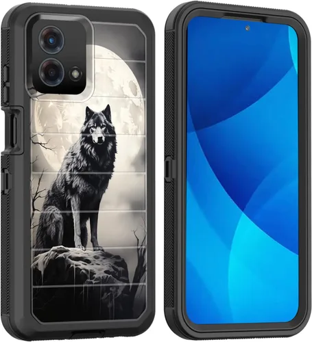 Miniatura 41 de Funda para Moto G Play 4G 2024, cuerpo completo, protección contra caídas, resistente, 3 capas, militar, resistente, duradera, para Motorola Moto G
