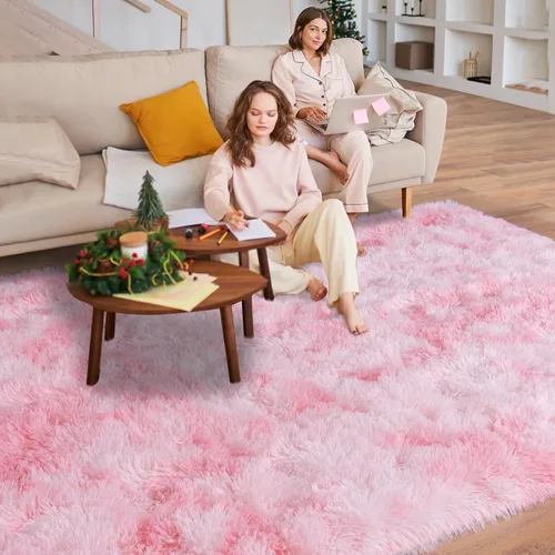 Miniatura 92 de Dssimo - Alfombra superesponjosa para la habitación, alfombra de área moderna, pequeña, suave y acogedora de felpa para niños, niñas y adolescentes