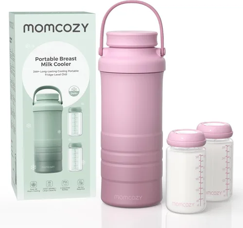 Miniatura 11 de Momcozy 22oz Portable Breast Milk Cooler for Outdoor, Life Saver with 360° Total Cooling for 24 Hours, Larger Capacity Travel Breastmilk Chiller