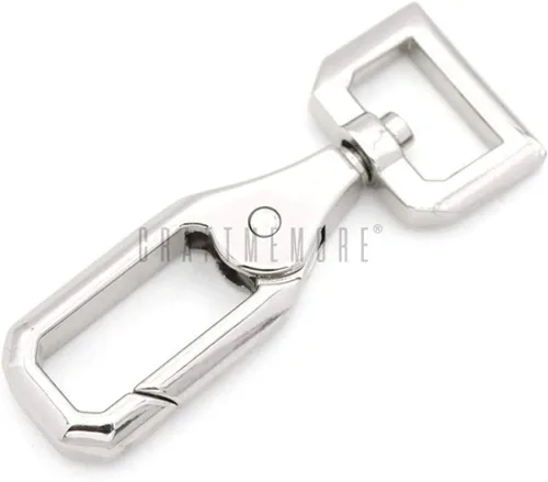 Miniatura 6 de CRAFTMEMORE 2 unids Push Gate Snap Ganchos de Metal Giratorio Cierre de langosta Monedero Hacer Accesorios VT43, Oro