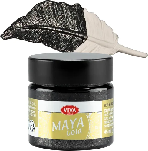Miniatura 21 de Viva Decor Maya Gold (verde manzana) 1.52 onzas líquidas - Pintura acrílica metálica brillante para trabajos creativos en madera, vidrio