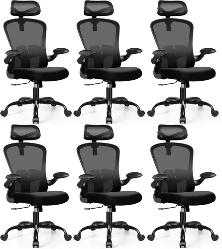 Miniatura 8 de FelixKing Silla de Oficina Ergonómica Silla de Escritorio con Reposacabezas, Silla de Escritorio de Respaldo Alto con Soporte Lumbar Ajustable