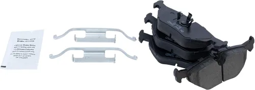 Miniatura 3 de TRQ Kit de pastillas de freno y rotor delantero y trasero de cerámica de alto rendimiento con revestimiento en G ranurado X perforado compatible