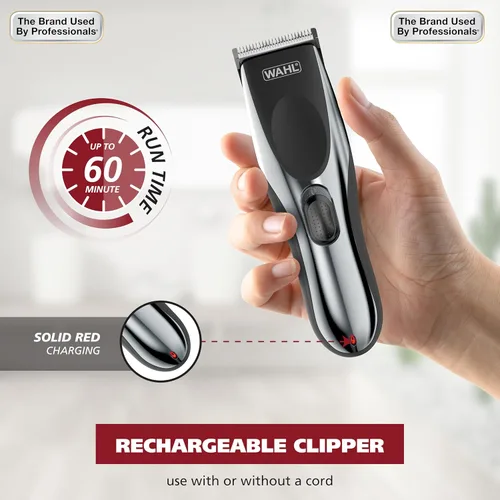 Miniatura 5 de Wahl - Cortadora de pelo inalámbrica Chrome Pro para hombres y combo de recortadora de pelo con batería para cortes de pelo completos y retoques