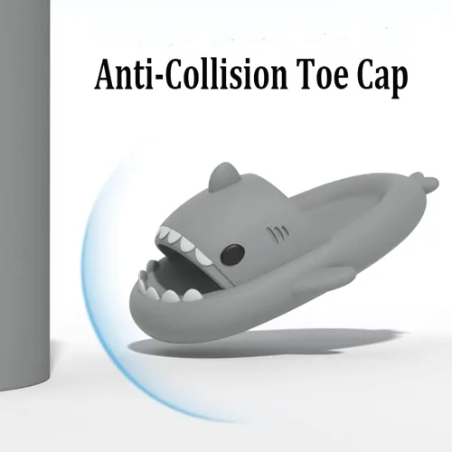 Miniatura 6 de Sandalias de tiburón para niños, lindas pantuflas de nube de tiburón para niños y niñas, sandalias de tiburón de nube antideslizantes novedosas