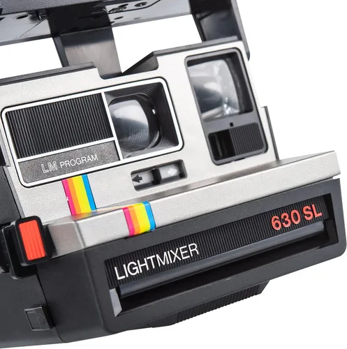 Miniatura 3 de Polaroid 630 SL Lightmixer Plata con Rayas Arco Iris