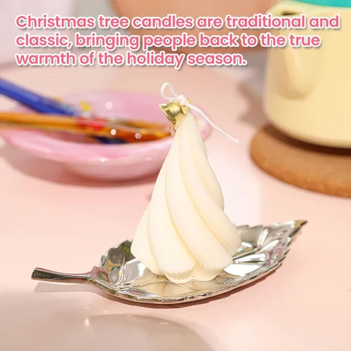 Miniatura 7 de Boowan Nicole Moldes de silicona de vela espiral del árbol de Navidad para la fabricación de velas suministros para la decoración del hogar (LZ0611)