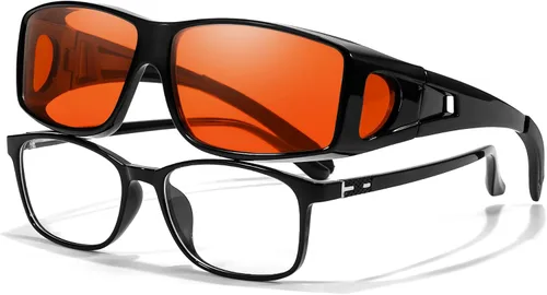Miniatura 16 de LVIOE Fit Over Blue Light Blocking Glasses and Computer Eyewear- Wear Over Prescription Glasses/Reading Glasses/RX Glasses