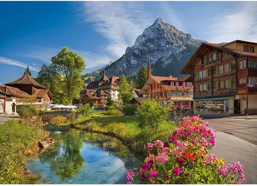 Miniatura 3 de Trefl Rompecabezas rojo de 2000 piezas - Alpes en el verano