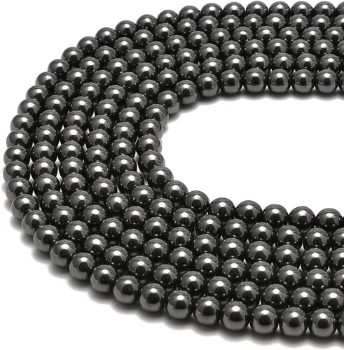 Miniatura 15 de Cuentas sueltas de rodonita teñida de jade de 10mm, redondas y suaves, de gematone natural para joyería y manualidades, 1 cadena de 15 pulgadas Jade