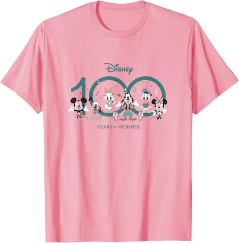 Miniatura 30 de Disney 100 Years of Wonder Mickey & Pals Muted Cute D100 Camiseta, Negro
