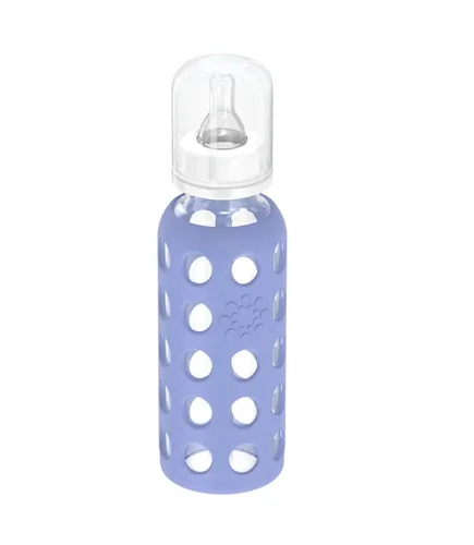 Miniatura 6 de Lifefactory Biberón de vidrio sin BPA Funda protectora de silicona Paquete de 3 de 9 onzas Papaya, col rizada y arándanos Papaya/Kale/Arándano