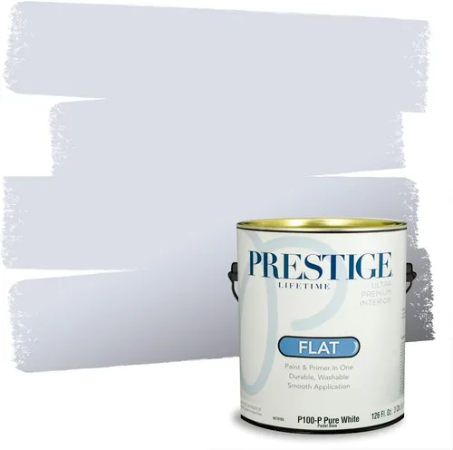 Miniatura 191 de Prestige Paints. - Base y pintura para exteriores en un solo galón, 1 galón. plano, comparable con Sherwin Williams Topsail. SW6799-PCM