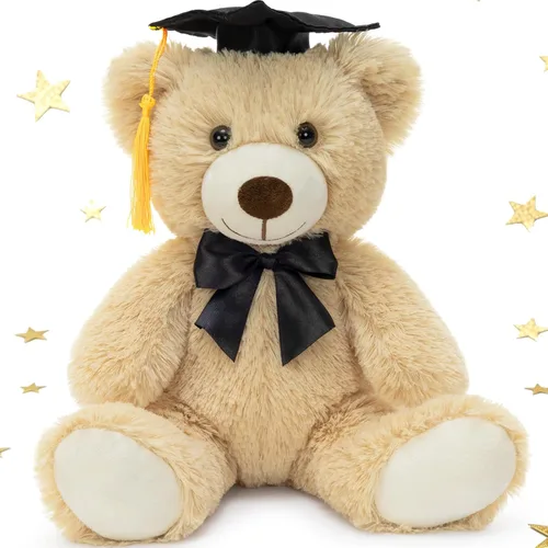 Miniatura 15 de MorisMos Oso de peluche de graduación de 14 pulgadas con gorra de graduación, regalo de graduación de clase 2026 para niños, niñas, niños, recuerdo