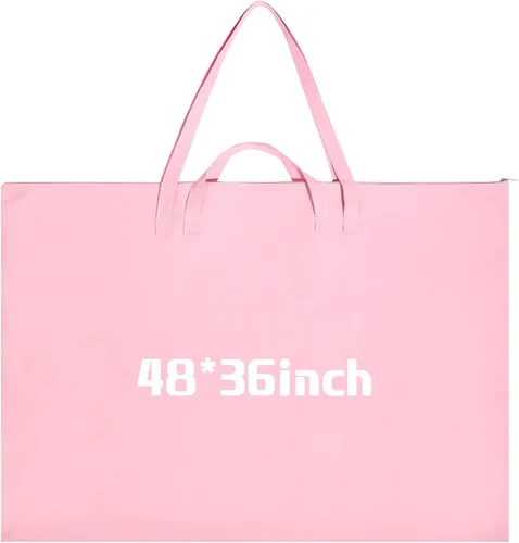 Miniatura 9 de Abbylike 1 bolsa de 48 x 36 pulgadas para portafolio de arte, funda de transporte de nailon impermeable grande con correa para el hombro, para Negro