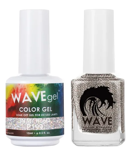 Miniatura 92 de WAVEGEL - Juego dúo de gel y esmalte de uñas a juego - Colección Simplicity - #P109 Blizzard I 0.5 onzas