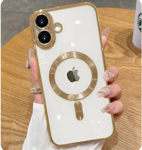 Miniatura 43 de Funda magnética para iPhone 12 Pro Max transparente compatible con MagSafe Funda protectora de lente de cámara integrada para iPhone 12 Pro Max