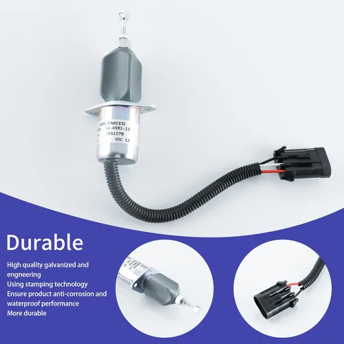 Miniatura 3 de 3931570 Solenoide de apagado de combustible 3923201 SA-4981-12 3800723 5016244AA 5016244AB para Dodge RAM 2500 3500 con 5.9L Cummins Diesel