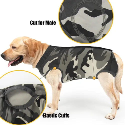 Miniatura 3 de Traje de recuperación para perros herida abdominal ropa quirúrgica para cachorros chaleco posoperatorio ropa para mascotas después de cirugía