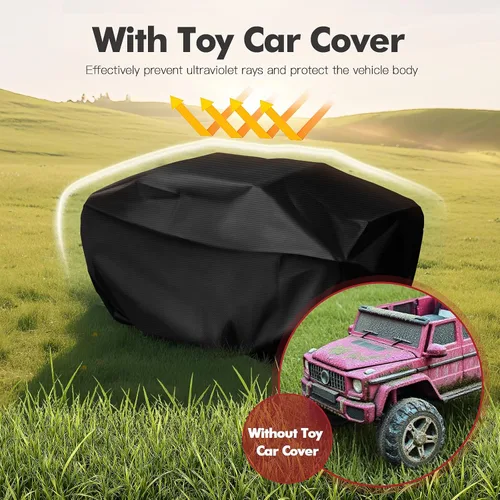 Miniatura 5 de TOHONFOO Funda de auto de juguete para niños, 52 x 26 x 22 pulgadas, resistente al agua, para exteriores, cubierta de protección para ruedas