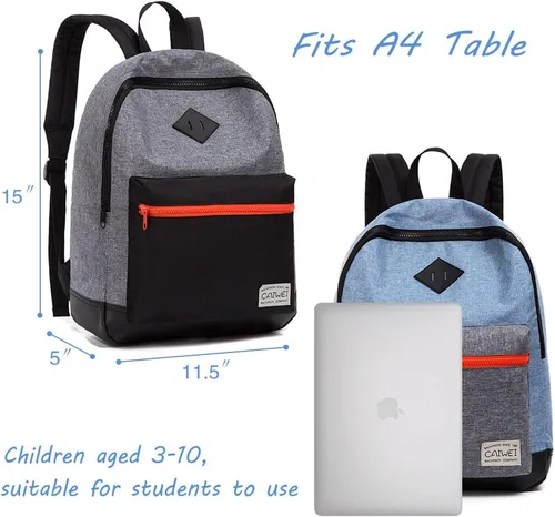 Miniatura 4 de mochila para niños, bolsos escolares de moda para niños, Gris, Classic