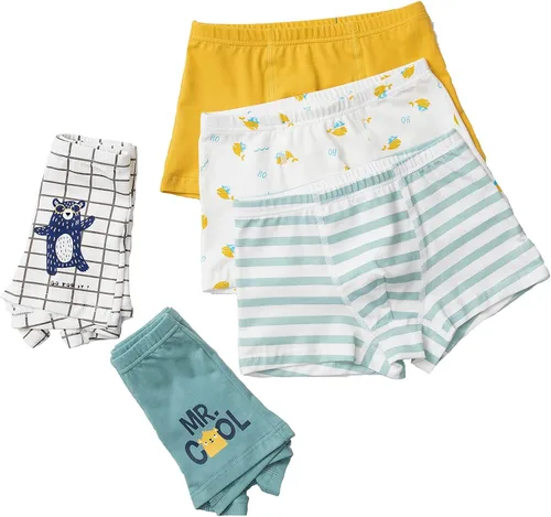 Miniatura 8 de Core Pretty Toddler Boxer Briefs Cotton Boys Underwear Kids Underpants Size 3-12Years (Pack of 5)