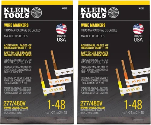 Miniatura 7 de Marcadores Klein Tools 56250, números del 1 al 48
