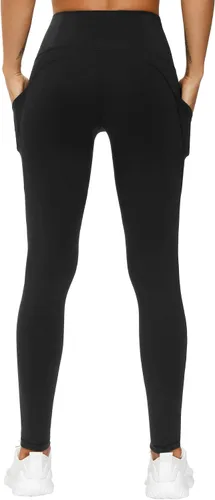 Miniatura 3 de THE GYM PEOPLE - Pantalones deportivos de yoga gruesos de tiro alto para mujer con bolsillos y control de abdomen leggings para entrenar y correr
