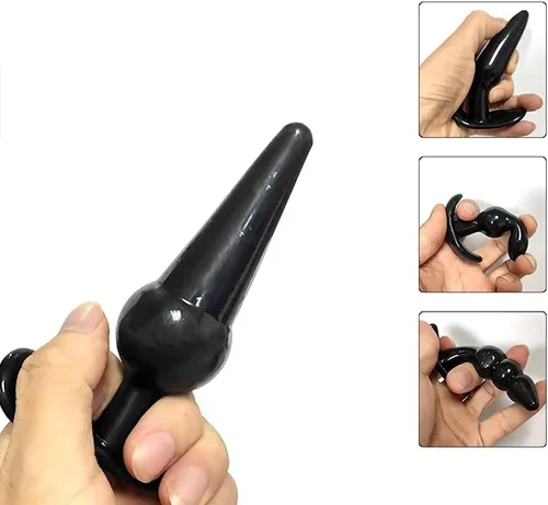 Miniatura 4 de Juego de 4 tapones anales, kit de entrenamiento para estimulación anal, juguetes sexuales para hombres y mujeres (lubricante incluido)