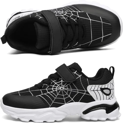 Miniatura 2 de Wolidio Zapatos deportivos ligeros para niños y niñas pequeños y grandes, transpirables, deportivas, atléticas, para entrenamiento cruzado