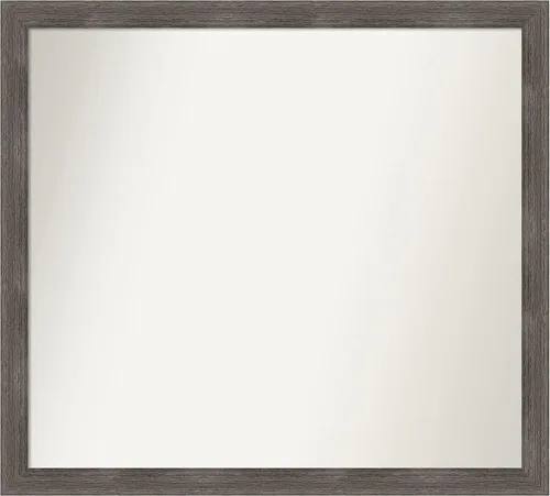 Miniatura 447 de Amanti Art Espejo personalizado, espejo de baño gris plomo a rayas, espejo de pared o espejo de tocador de baño sobre el fregadero