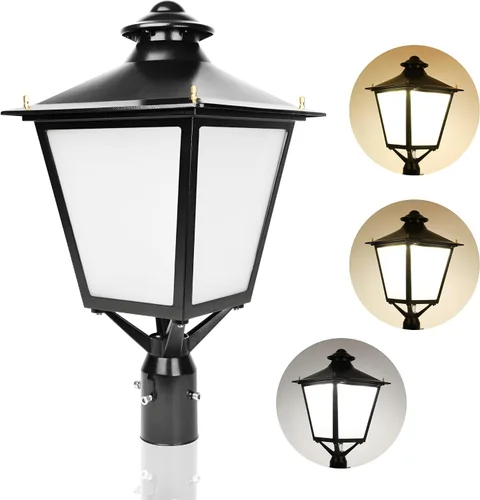 Miniatura 10 de Luz LED de poste superior con fotocélula del atardecer al amanecer, 20W/30W/40W/60W vatiaje seleccionable, 3000K/4000K/5000K CCT sintonizable, luces