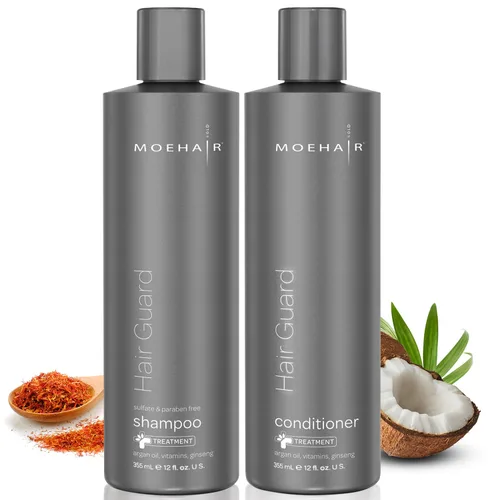 Miniatura 7 de MOEHAIR Set de cuidado del cabello (12 onzas líquidas) – Champú, acondicionador y tónico para todo tipo de cabello – No tóxico, libre de crueldad