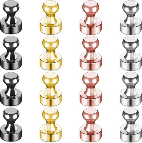 Miniatura 38 de LOVIMAG Imanes para nevera, 16 unidades, pizarra blanca para refrigerador, pequeño imán fuerte, accesorios de cocina, juego de casillero decorativo