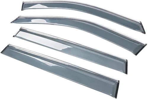 Miniatura 10 de IKON MOTORSPORTS, Visera adhesiva para ventana compatible con Toyota RAV4 2019-2025, humo oscuro acrílico, 4 unidades, protección contra la lluvia