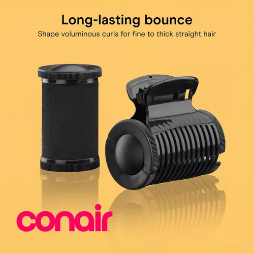 Miniatura 2 de Conair - Rulos calientes para cabello largo, mediano y corto, 12 rulos calientes Jumbo de 1 ½" con clips, rizadores para mujeres, volumen y rizos