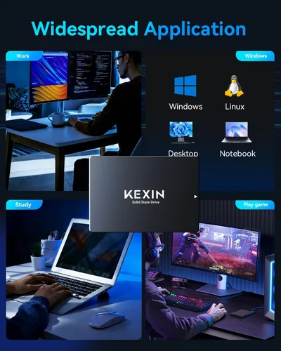 Miniatura 6 de KEXIN 64GB SATA III SSD interno 2.5" Unidad interna de estado sólido 64G hasta 280MB/s SATA 3.0 Unidad interna 3D NAND Flash SSD interno