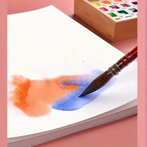 Miniatura 2 de 15 hojas de papel de acuarela grande de 140 libras/300 GSM, papel de dibujo de algodón de 24 x 36 pulgadas, papel de pintura en blanco con textura