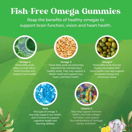 Miniatura 7 de Paquete de gomitas de magnesio para niños, suplemento relajante de citrato de mg con sabor a frambuesa y gomitas DHA Omega 3 para niños, delicioso