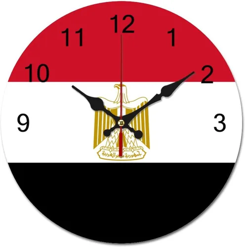 Miniatura 13 de The Flag of Eritrea - Reloj de pared patriótico de 9 pulgadas, funciona con pilas, silencioso, sin tictac, números arábigos, decoración moderna