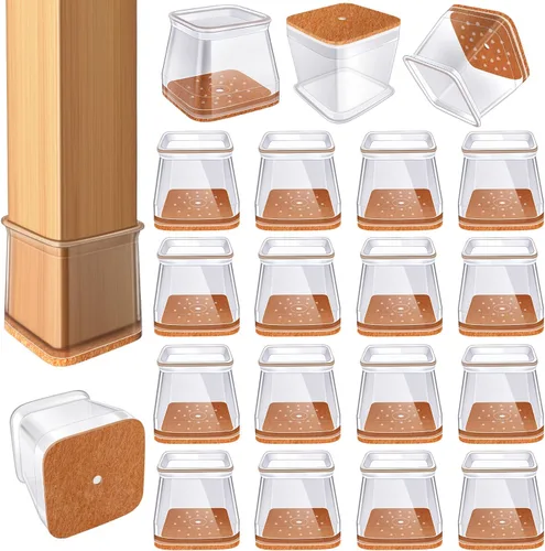 Miniatura 21 de 24 Piezas Protectores de Piso para Patas de Silla para Pisos de Madera Dura Cubiertas de Silicona para Proteger Pisos de Baldosas de Madera