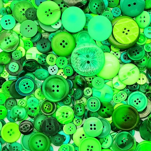 Miniatura 25 de 1600 botones negros de varios tamaños para manualidades, surtido de botones de manualidades mixtos a granel