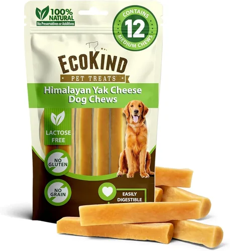 Miniatura 20 de EcoKind Premium Gold Yak Cheese - Masticables para perros del Himalaya, golosinas saludables para perros pequeños, con alto contenido de proteínas